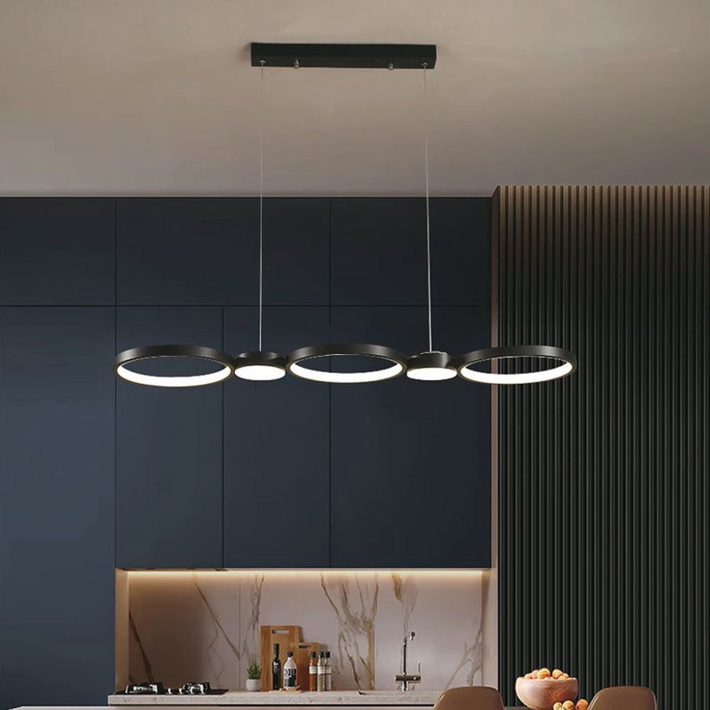 V-TAC Lampadario LED a Sospensione con 3 Cerchi 38W in Metallo Colore Nero 4000K V-TAC Lampadario LED a Sospensione con 3 Cerchi 38W in Metallo Colore Nero 4000K